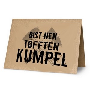 KLK3017 Klappkarte: Bist nen töften Kumpel!