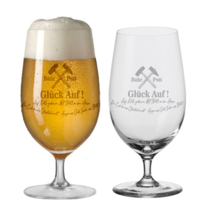 3001494 Trinkglas, Biertulpe: Glück Auf - Schlägel & Eisen