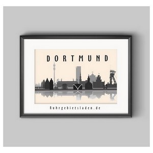 34170012 Dortmund Skyline Poster  A3