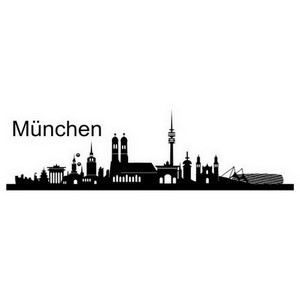 3785003 Wanddeko Skyline München