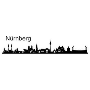 3785015 Wanddeko Skyline Nürnberg