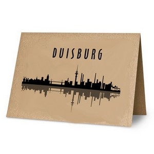 KLK3031 Klappkarte:Duisburg-Skyline
