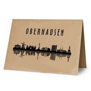 KLK3033 Klappkarte:Oberhausen-Skyline