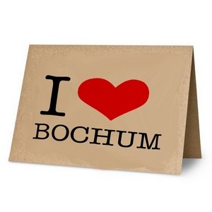 KLK3035 Klappkarte:I Love Bochum