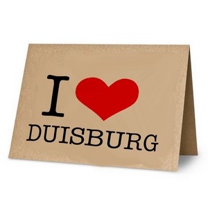KLK3036 Klappkarte:I Love Duisburg