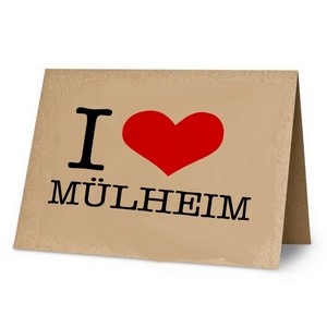KLK3039 Klappkarte:I Love Mülheim
