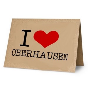 KLK3040 Klappkarte:I Love Oberhausen