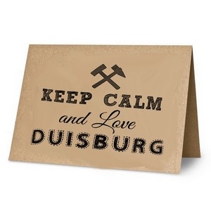 KLK3042 Klappkarte:Keep Calm and Love Duisburg