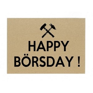 PK3004 Postkarte: "Happy Börsday"
