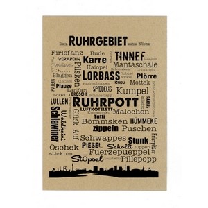 PK3018 Postkarte: "Ruhrpott-Wörter"