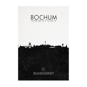 PK3104 Postkarte: Koordinaten Bochum