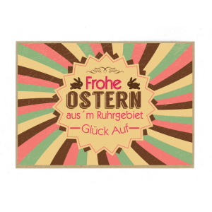 PK3403 Postkarte:Frohe Ostern Kumpel