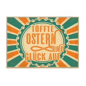 PK3404 Postkarte:Töffte Ostern wünsch ich dir