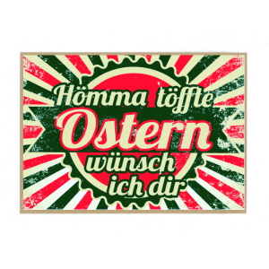 PK3406 Postkarte:Töffte Ostern wünsch ich dir