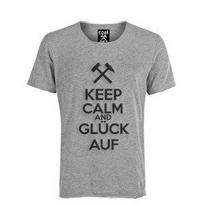 1410033 Graues T-Shirt Kumpels "Keep Calm"