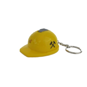 144632 Schlüsselanhänger: Helm LED weiß