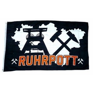 3801794 1a. Fahne / Flagge Ruhrpott schwarz