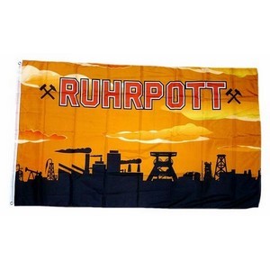 3801795 1a. Fahne / Flagge Ruhrpott orange