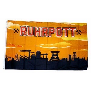 3801795 1a. Fahne / Flagge Ruhrpott orange