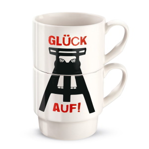 44150 Stapeltasse "GLÜCK AUF"