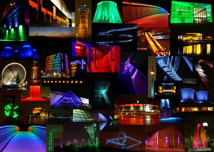 Foto-Collage: "Farbenpracht Ruhrgebiet"