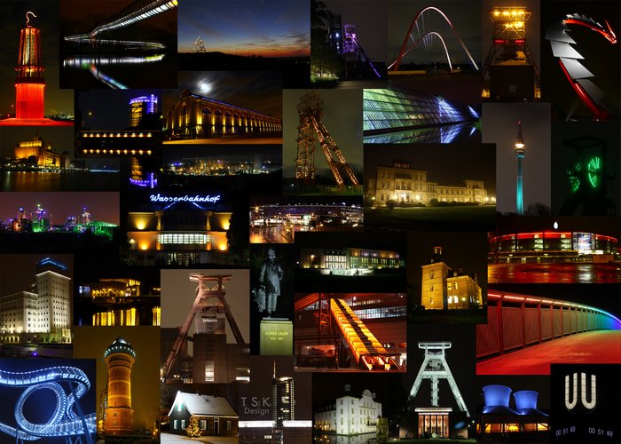 Foto-Collage: "Von West nach Ost"